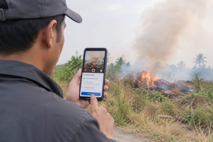 Siger Lampung Presisi Jadi Kanal Laporan Titik Api dan Karhutla di Lampung Selatan
