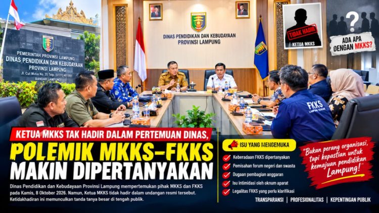 Ketua MKKS Tak Hadir dalam Pertemuan Dinas, Polemik MKKS–FKKS Makin Dipertanyakan