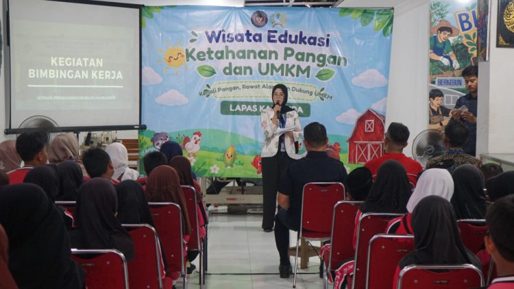 Belajar Lebih Dekat, Siswa SDN 1 Sukaratu Kenali UMKM dan Ketahanan Pangan di Lapas Kalianda