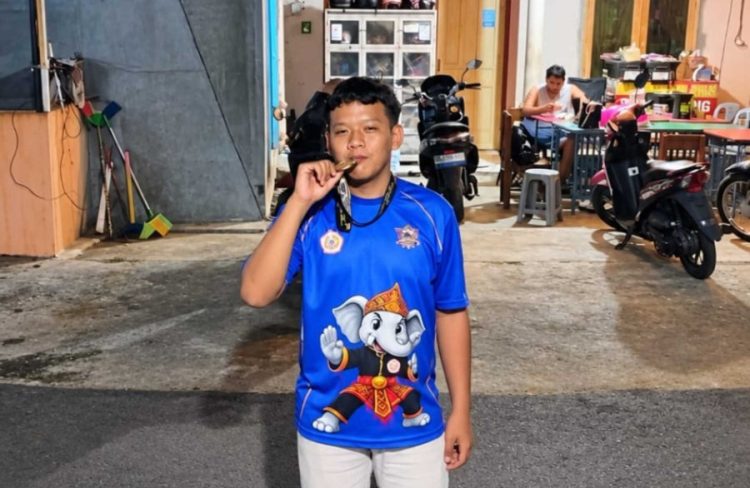 Baru 3 Tahun Belajar Silat, Sultoni Murid SMK Samudera Langsung Raih Medali Emas