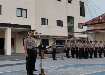Upacara Sumpah Pemuda di Polres Lampung Selatan, Patriotisme Harus Dibuktikan dengan Tindakan